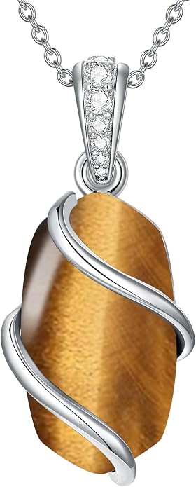 HPQQ Necklace for Women 925 Sterling Silver Dainty Gemstone Pendant Fine Jewelry Birthday Mothers Day Gifts for Mom Wife Her
