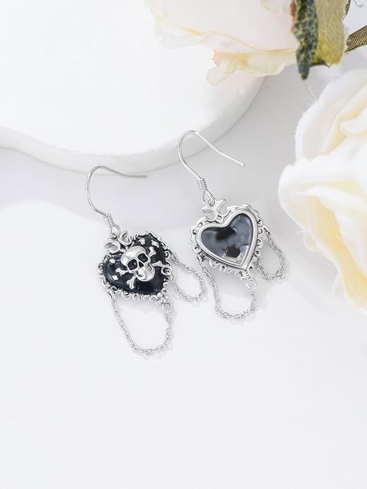 Animal/Leaf/Gothic Dangle Earrings 925 Sterling Silver Animal/Leaf/Gothic Dangle Drop Earrings Easter/Halloween/Christmas Jewelry Gifts for Women Her
