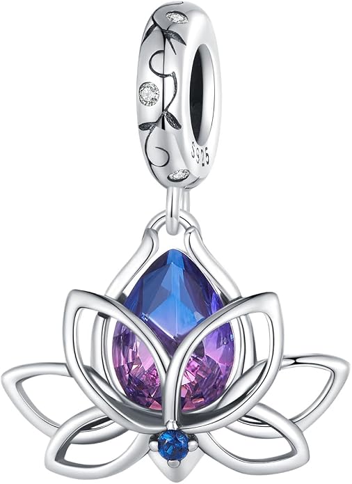 NINGAN 925 Sterling Silver Charm Golden Love Charm Buckle Safety Chain Travel Bead Firefly Dragonfly Pendant, Suitable for Women Bracelet and Necklace as Gift from Mom and Friends