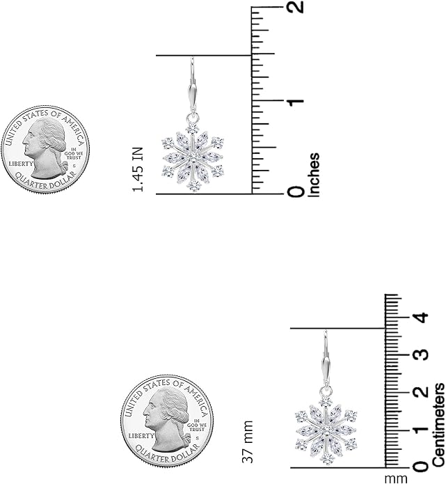 LeCalla Women's Drop & Dangle Earrings | 925 Sterling Silver Leverback Earrings | Lightweight Teardrop Lever Back Drop Dangle Earring for Women