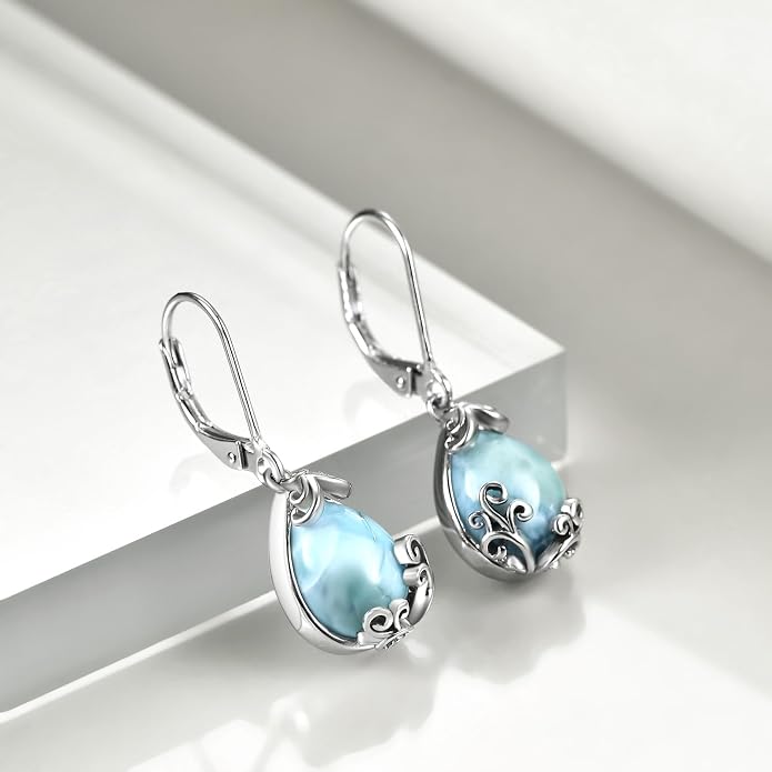 Celtic Filigree Earrings for Women Gemstone Jewelry Gifts