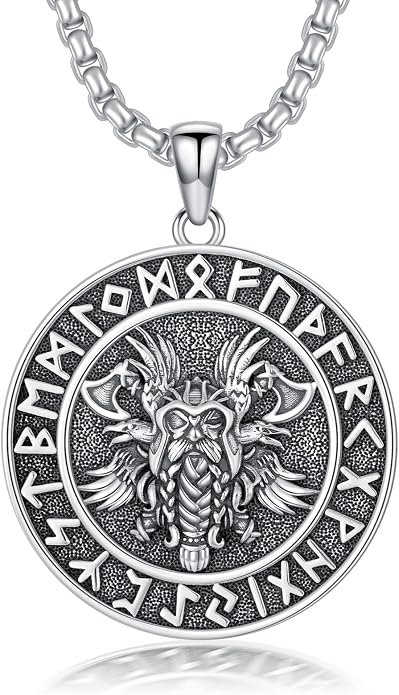 Viking Necklace for Men 925 Sterling Silver Viking Norse Pagan Jewelry Gifts for Women