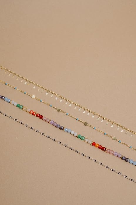 Alex and Ani Enameled Chain Coin Station Anklet