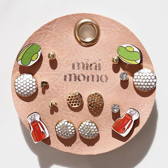 Sports Earring Set for Women Multi Pairs Assorted Multipack - Stud Earrings Jewelry Gift for Sports Mom Football, Baseball, Basketball, Soccer Team