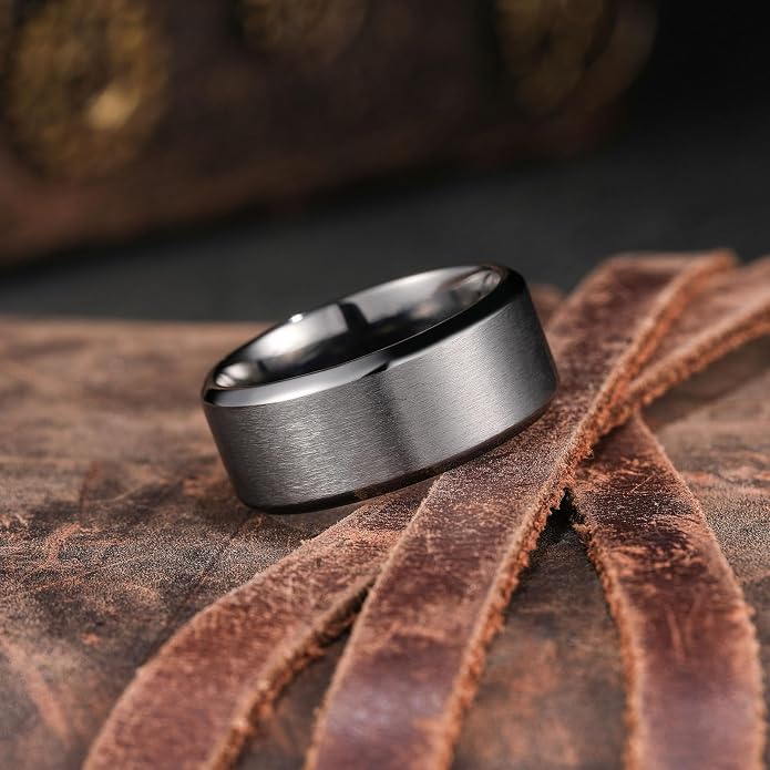 King Will Titanium Wedding Band for Men Women- 3-10mm Width Black/Sliver/Gold High Purity Titanium Promise Wedding Ring Comfort Fit for Daily Wear Size 6-14