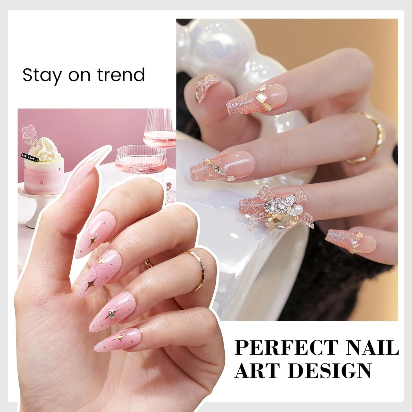 TPO and HEMA Free Milky Pink Gel Nail Polish - 18 ML Glitter Nude Pink Shimmer Nail Polish Gel for Girls Gift, Long Lasting Iridescent Color Soak Off Cured for Home Nail Art Salon