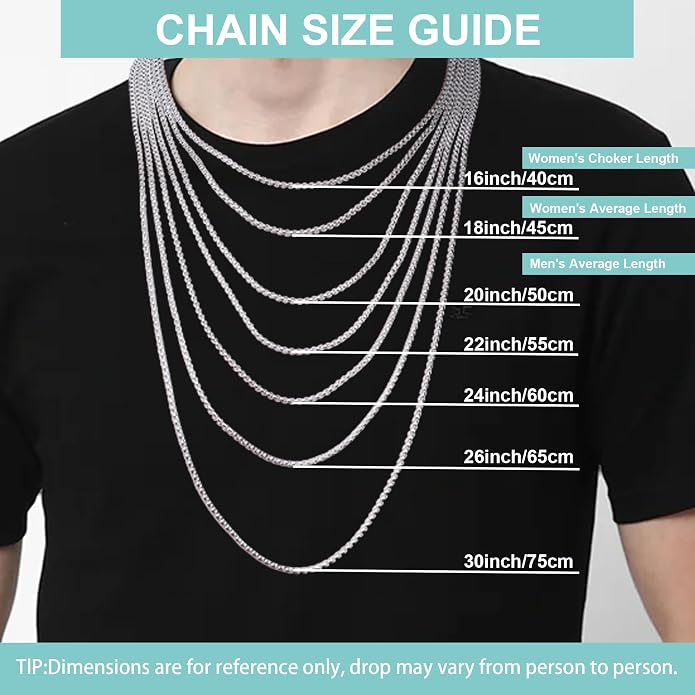 925 Sterling Silver Box Chain Lobster Clasp 2/3/4/5mm Necklace for Women Mens Box Chain Silver/14K Gold Plated Plated Necklace Chain Diamond Cut 16-30 Inches