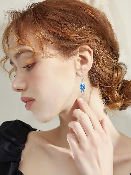 Animal/Leaf/Gothic Dangle Earrings 925 Sterling Silver Animal/Leaf/Gothic Dangle Drop Earrings Easter/Halloween/Christmas Jewelry Gifts for Women Her