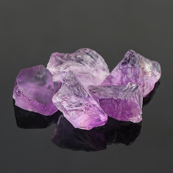 5pcs, Wholesale Raw Natural Gemstones and Crystals, Assorted Rough Stones, Bulk Loose Rock Supplies, DIY Crafts-Jewelry Making, Wire Wrapping, Gem Collection