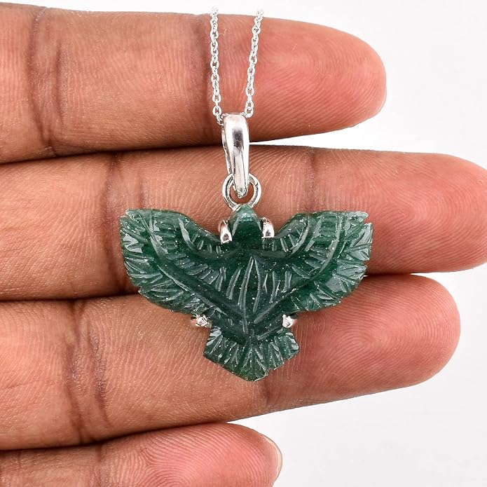 Natural Gemstone Pendant Necklace for Women Handmade Birthstone Healing Crystal Jewelry Chain 20" Stone Birthday Christmas Wedding Gifts for Her