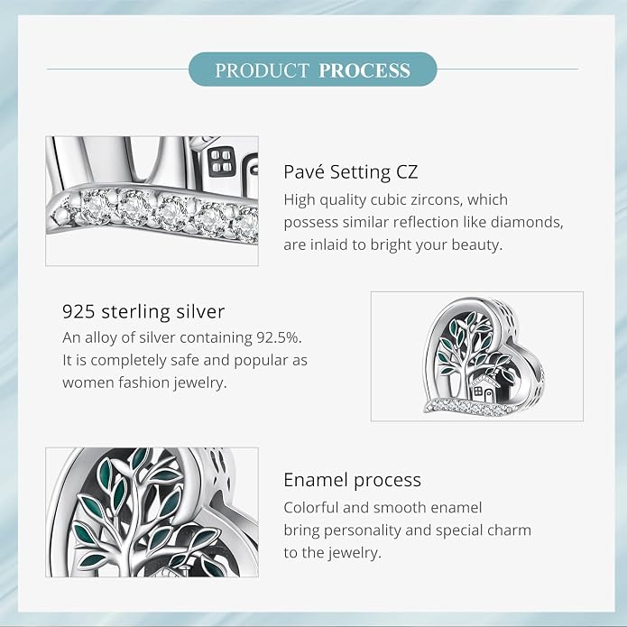 NINGAN 925 Sterling Silver Charm Golden Love Charm Buckle Safety Chain Travel Bead Firefly Dragonfly Pendant, Suitable for Women Bracelet and Necklace as Gift from Mom and Friends