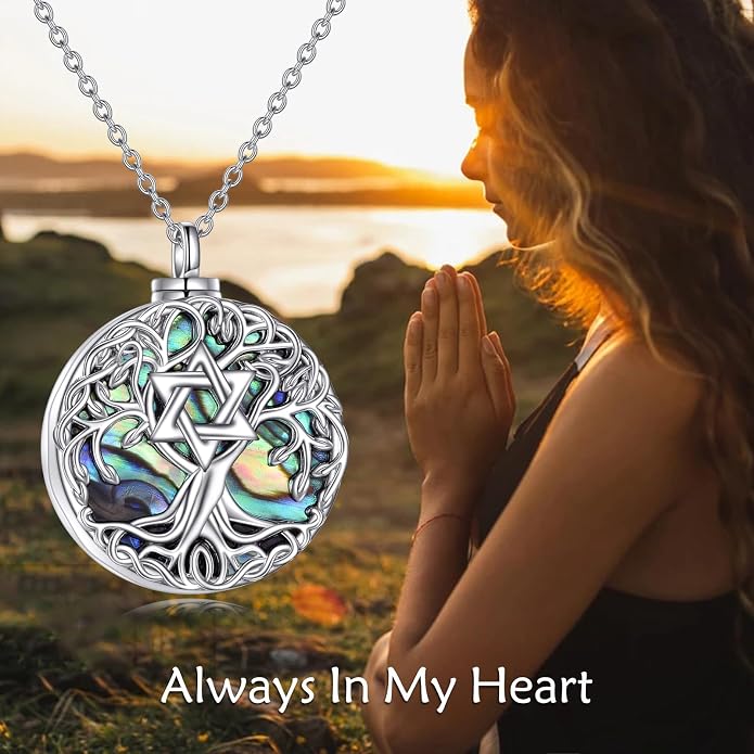 YFN Tree of Life Necklace Sterling Silver Celtic Knot Tree Pendant Jewelry Gifts for Women Men