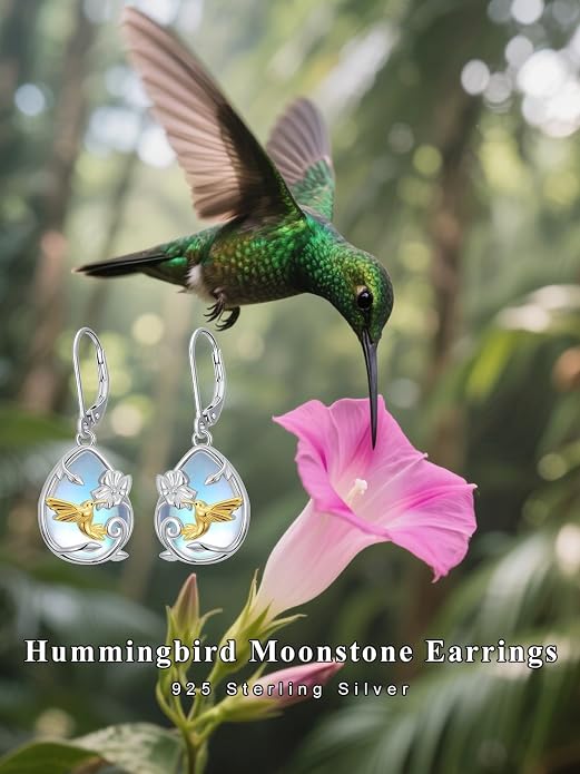 Dorunmo Moonstone Dangle Drop Earrings s925 Sterling Silver Leverback Earrings Filigree Moonstone Jewelry Birthday Gifts for Women