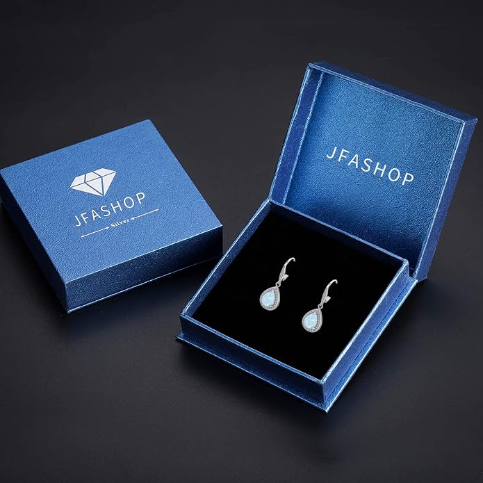 Trendy Dangle Earrings for Women Teen Girls Sterling Silver 12 Birthstone Earrings Minimalist Hypoallergenic Earrings for Sensitive Ears Jewelry Gifts