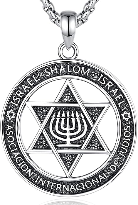 AEONSLOVE Tetragrammaton De Plata 925 Sterling Silver Tetragrammaton Necklace/Metatron Cube Pendant Amuleto De Proteccion Gifts for Women Men