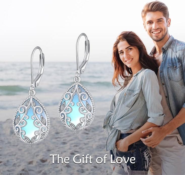 Teardrop Earrings Sterling Silver Filigree Irish Celtic Teardrop Drop Earrings Jewelry Gifts For Women