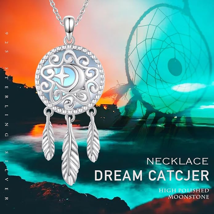 Cuoka 925 Sterling Silver Heart Necklace I Love You to The Moon and Back Pendant Sun Star Moon Necklace Jewelry for Women with Gifts Box