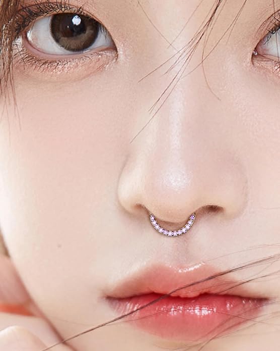 COCHARM 14K Solid Gold 18g/16g Nose Rings 16G Septum Rings Yellow Gold Tragus Helix Cartilage Conch Earring Hoops 18 Gauge Piercing Hoop