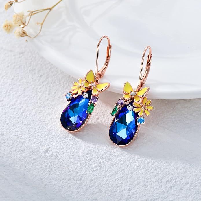 Dorunmo 925 Sterling Silver Western Dangle Earrings for Women Bohemian Earrings Hypoallergenic Christmas Jewelry Gifts for Women