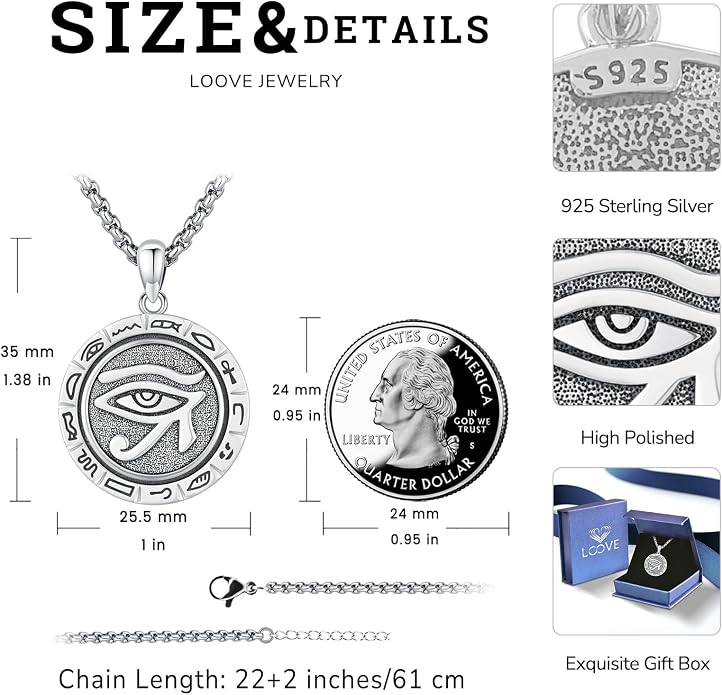 Pentagram Necklace Sterling Silver Triple Moon Goddess/Celtic Knot Witches Knot/Ankh/Sun and Moon/Hecate/Lilith/Santa Muerte/Tetragrammaton Pendant Necklace Pagan Wiccan Magic Egyptian Amulet Jewelry for Women Men