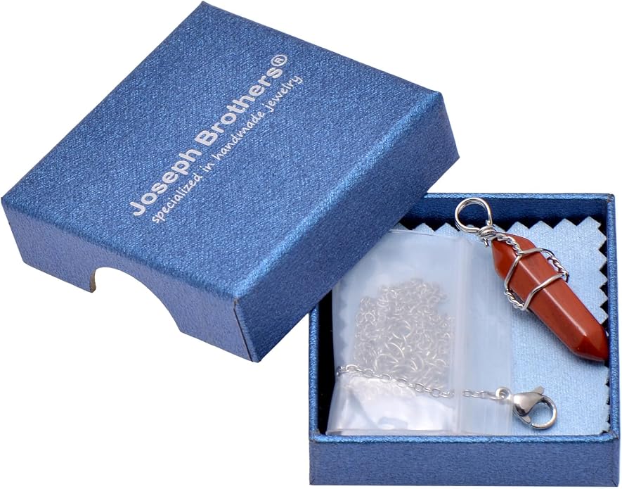 Mineral Stone Point Wire Wrapped Healing Crystal Pendant Necklace for Women Man
