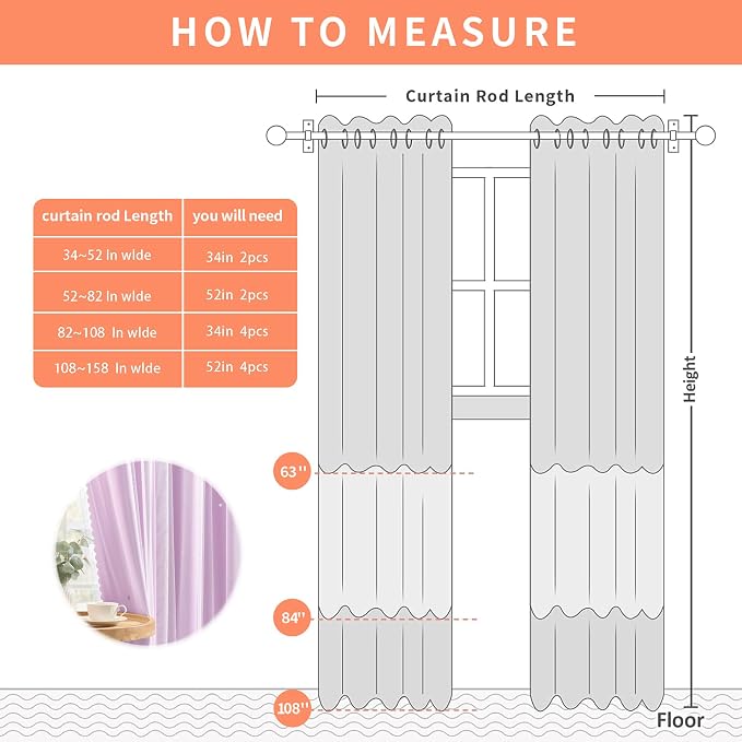 XiDi Purple Blackout Curtains for Girls Bedroom Living Room Thermal Insulated Room Darking Double Layer Star Cut Out Curtains Kids Princess Mermaid Wall Home Decor Grommet Window Treatments W52 x L63