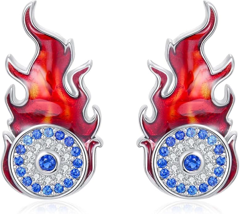 PROESS Sword/Lotus/Hummingbird/Squirrel/Cow Earrings Skull Stud Earrings 925 Sterling Silver Earrings Birthday Christmas Jewelry Gifts for Women Men