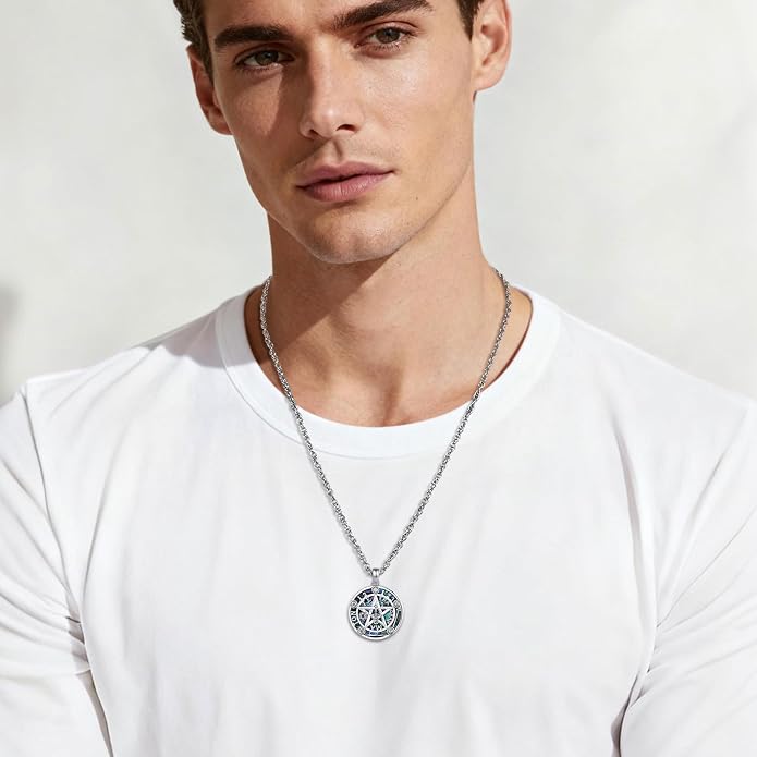 AEONSLOVE Tetragrammaton De Plata 925 Sterling Silver Tetragrammaton Necklace/Metatron Cube Pendant Amuleto De Proteccion Gifts for Women Men