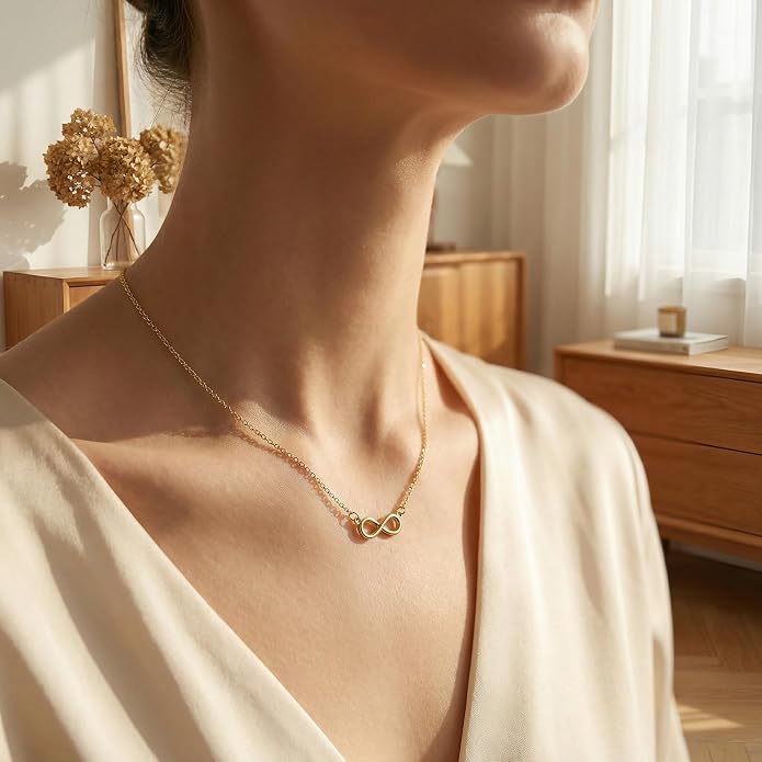 Collner 14K Gold Heart Pendant Necklace for Women Dainty Star Necklace Tiny Evil Eye Choker Necklace Boho Crescent Moon Necklace Minimalist Jewelry