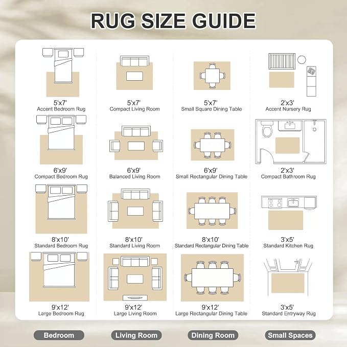 Washable Area Rug for Living Room Modern Abstract Distressed Large Carpet Water Resistant 0.26" Low Pile Floor Mat for Dining Room Bedroom Office, Brown, 8'x10'