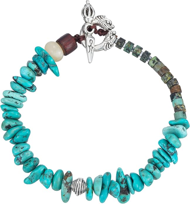Plumiss Women Boho Handmade Natural Stone Crystal Leather Bead Wrap Bracelets Collection
