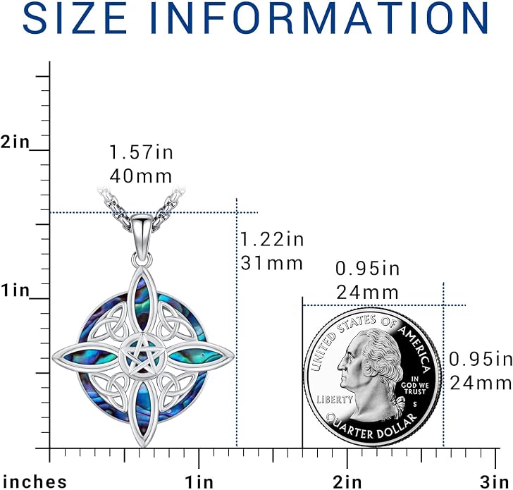 Witchy Jewelry for Women Men Nudo De Bruja Plata 925 Original Witches Knot Necklace Tetragrammaton Hecate Necklace Lilith Necklace Pentagram Necklace Cat Necklace Triple Moon Goddess Pendant Necklace