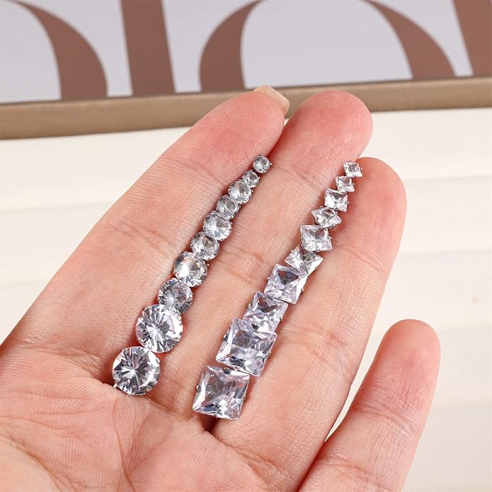 10 Pairs Stainless Steel Flat Back Stud Earrings Set for Women Hypoallergenic 316L Surgical Steel Cubic Zirconia Stud Earring Flatback Studs Earing for Men(10 Pairs)