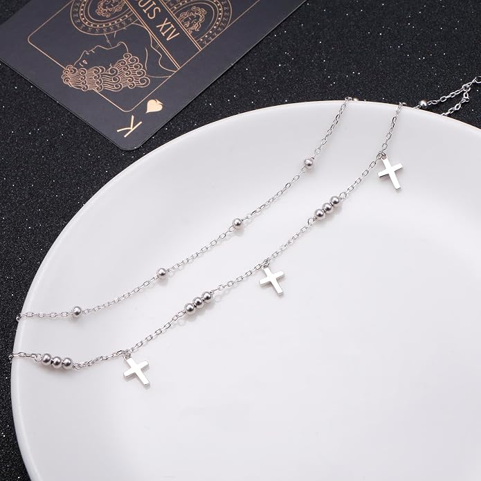 Alphm Anklet for Women S925 Sterling Silver Adjustable Plus Foot Plus Ankle Bracelet Jewelry