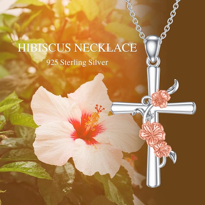 Cross Necklace for Women 925 Sterling Silver Crucifix Pendant Christian Cross Jewelry for Women Men