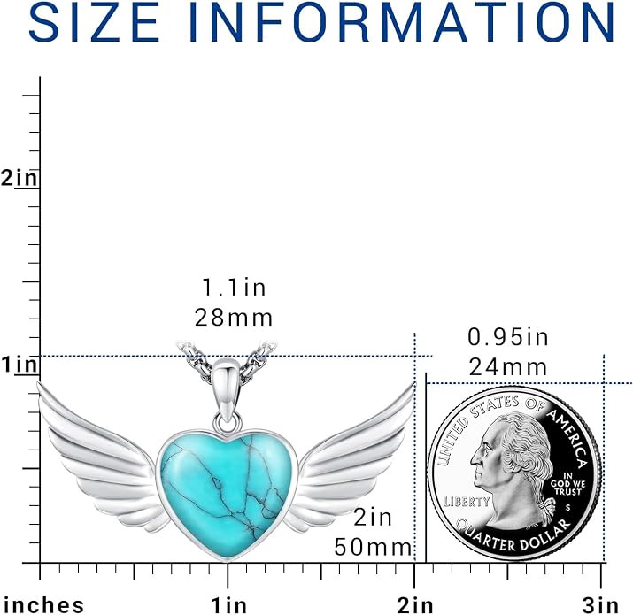 Turquoise Jewelry for Women Men 925 Sterling Silver Pendant Urn Necklaces for Ashes Picture Locket Necklace Thor Hammer Yggdrasil Virgen De Guadalupe St Michael Christopher Judas Witches Knot Necklace