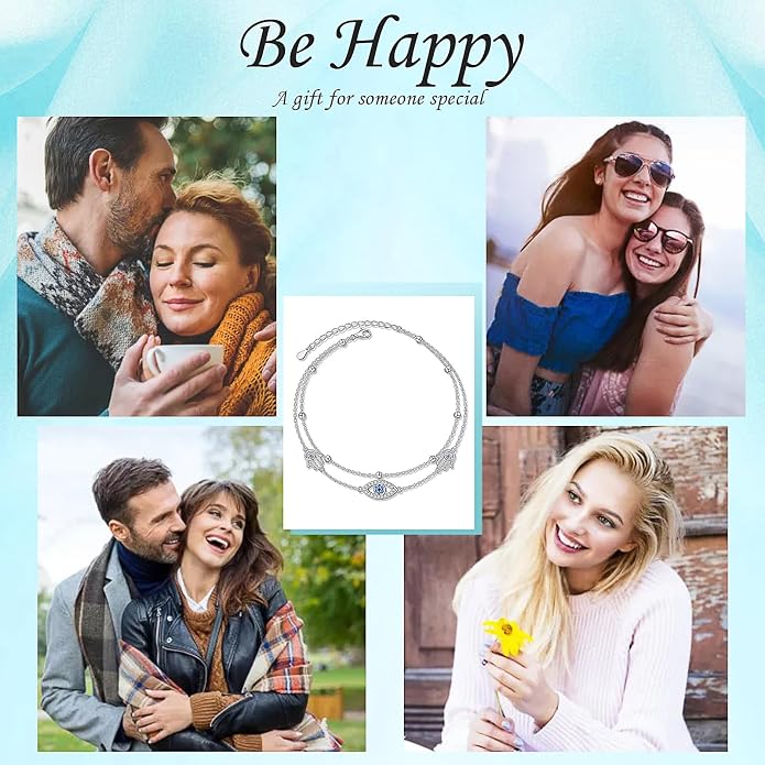 Anklet for Women 925 Sterling Silver Cross Layered Anklet for Women Girls Adjustable Dainty Beach Foot Chain Plus 9 10 Inch Charm Anklet Jewelry Birthday