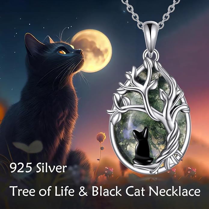 POPLYKE Sterling Silver Gemstone Teardrop Pendant Necklace Crystal Jewelry for Women