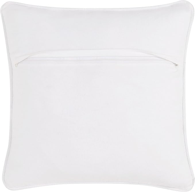 Boho Living 18x18 White Throw Pillow Covers with Pillow Insert Included, Pack of 1