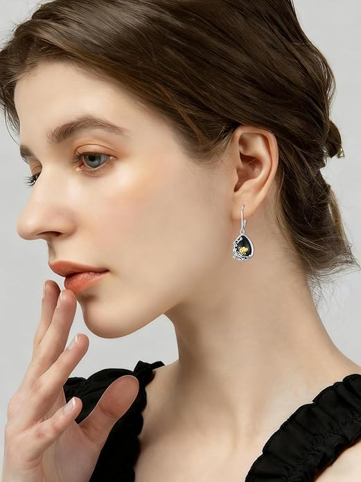 Dorunmo 925 Sterling Silver Western Dangle Earrings for Women Bohemian Earrings Hypoallergenic Christmas Jewelry Gifts for Women