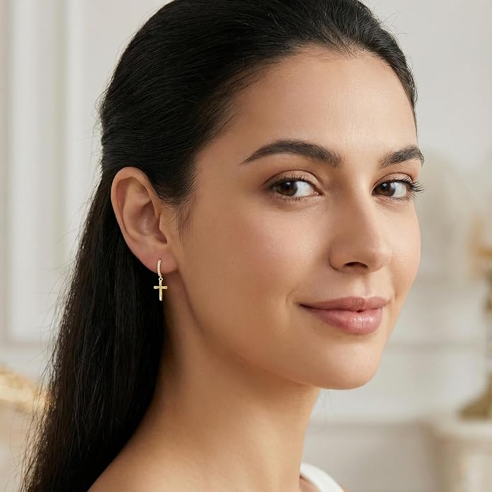 Gold Dainty Hoop Earrings for Women Hypoallergenic Lightweight 14K Gold Huggie Earrings Jewelry Valentines Day Gifts for Wife Girlfriend Her