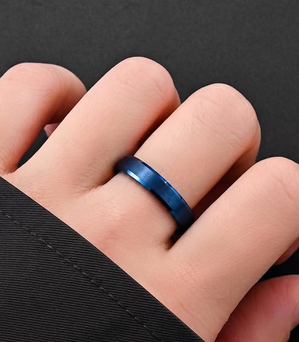 King Ring Tungsten 4/6/8/10mm Rings – Super Polished Matt Finish Tungsten Rings – Designed in USA