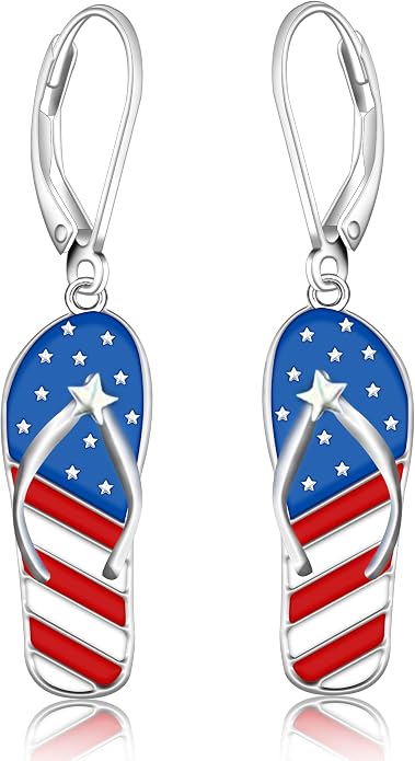 Black Cat/4th of July/Bat/Spider/Pumpkin/Wolf/Bunny/Sun and Moon/Turtle/Raven 925 Sterling Silver Leverback Dangle Earrings Moon Gothic Christmas Earrings Jewelry Gift for Women