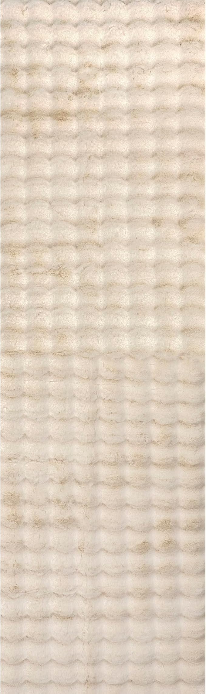 nuLOOM Jeni Beige Checkered Washable Runner Rug, 2' x 8'