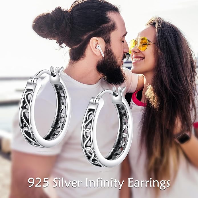 Sterling Silver Hoop Earrings Small Hoop Sun/Leaf/Triangle Huggie Earrings for Women Hypoallergenic