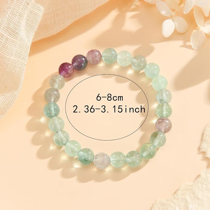 Crystal Vibe - Healing Crystal Bracelet for Women & Men | Natural Gemstone Bead Bracelet | Adjustable Handmade Energy Stone Bracelet | Bracelet for Meditation, Yoga & Daily Wear | Multiple Types