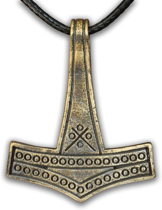 Baldur Jewelry - Thors Hammer Necklace Pendant Mjölnir - Viking Norse Thor Hammer Pendant Viking Jewelry - Thor Necklace - Thor Gifts for Men - Viking Necklace for Men