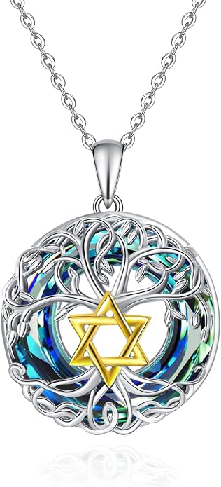 Tree of Life Thor Hammer Pendant Necklace for Women Sterling Silver S925 Jewelry for Women US1