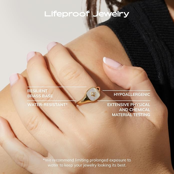 Ana Luisa Gold Rings for Women - 14K Gold Plated Rings for Women Non Tarnish - Trendy Stacking Ring for Daily Wear - Twisted, Heart, Eternity Ring Styles - Hypoallergenic & Water-Resistant Jewelry