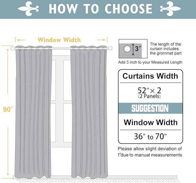 ChrisDowa 100% Blackout Curtains for Bedroom 90 Inches Long 2 Panels Set | 2 Thick Layers, Thermal Insulated, Light Blocking, Grommet, Window Treatment, Living Room Drapes, Burgundy, 52 x 90 Inch